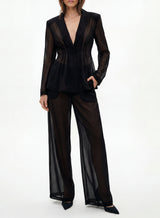 ROUVIER SHEER PLETED BLZR