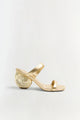Simkhai - Marion Metallic Leather Shell Heel - Gold