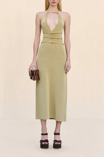 Cult Gaia - Evaleigh Dress - Gold Cult Gaia - Evaleigh Dress - Gold