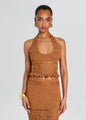 Retrofete - Laurine Crochet Top - Metallic Rust