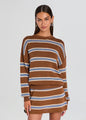 SER.O.YA - Cassian Sweater - Cedarwood Stripe