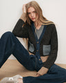 Veronica Beard - Josiane Color-Block Cardigan - Heritage Navy Multi
