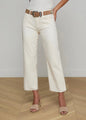 L’agence - Wanda H/R Crop Wide Leg - Light Ecru