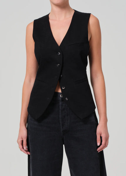 Citizens of Humanity - Jasmin Long Vest - Black Citizens of Humanity - Jasmin Long Vest - Black