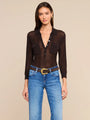 L'agence - Carine Top - Coffee Bean