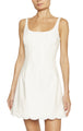 Ramy Brook - Adriana Sleeveless Scalloped Mini Dress - Ivory