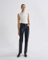 Agolde - Lana Jean (Recycled Leather) - Navy