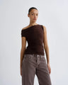 Agolde - Carlin Top - Chocolate