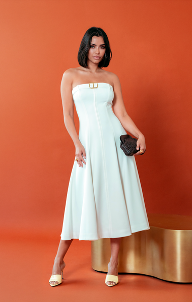 Pearse Dress White / M