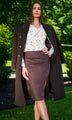 Generation Love - Gina Vegan Suede Skirt - Espresso