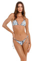 Aguabendita - Lolita Batik Bikini Top - Multicolor