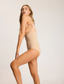 Commando - Classic High-Waisted Control Brief - Beige