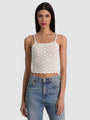 Alice + Olivia - Sid Crochet Tank - Soft White