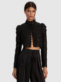 Alice + Olivia - Thomasina Embellished Lace Jacket - Black