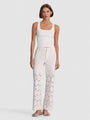 Alice + Olivia - Chic H/R Ankle Length Jean - Off White
