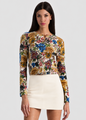 Alice + Olivia - Carson Printed Cardigan - Fallen Petals