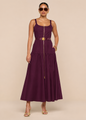 L'agence - Rima Dress - Deep Sangria