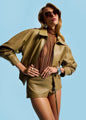 Retrofete - Mariel Leather Jacket - Musgo