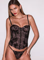Fleur Du Mal - Juliet Lace Bustier With Lacing - Black