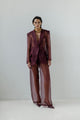 Federica Tosi - Silk Organza Pants - Melanzana