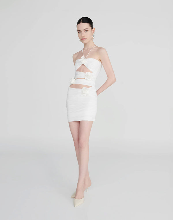 Maygel Coronel - Coari Mini Dress - White