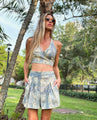 JBQ - Cova Halter Top - Blue Shibori