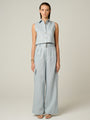 Hevron - Maggie Pant - Dusty Blue