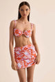 Cin Cin - Martini Gathered Mini Skirt - Bloom