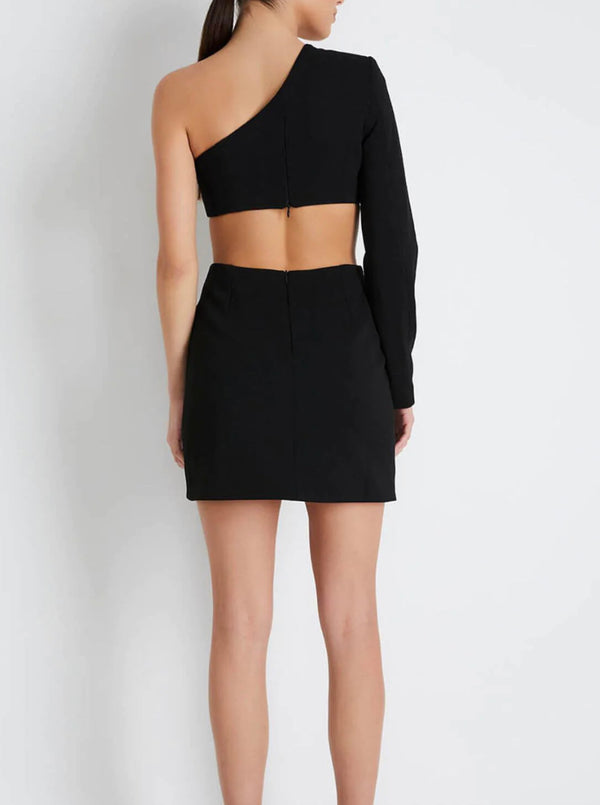 Patbo - Asterisk One Shoulder Mini Dress - Black/White