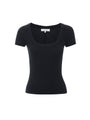 Frame - Rib Baby Tee - Black