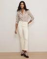 Veronica Beard - Carson Kick-Flare Jean - Ecru