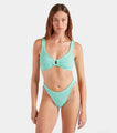 Hunza G - Julia Bikini With Pearly Hoop - Metallic Mint