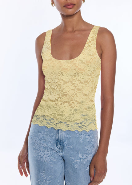 Generation Love - Juliette Lace Tank - Banana