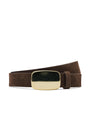 L'agence - Hennie Sleek Belt - Chocolate Nubuck