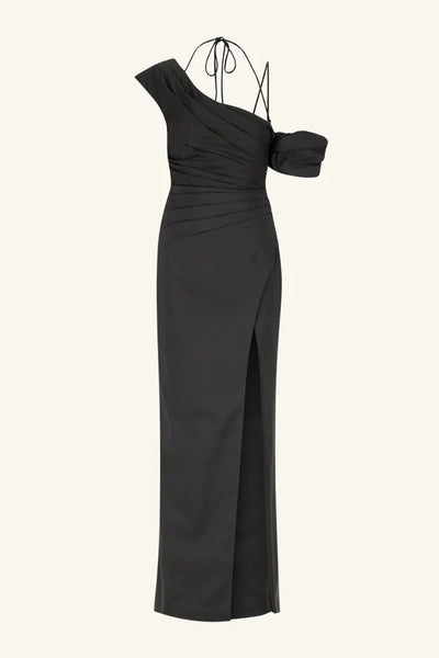 SHONA JOY Lani Strapless Draped Maxi Dress Peach