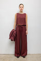 Leset - Daniel Drawstring Pocket Pant - Pinot