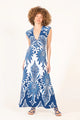 Poupette St Barth - Long Dress Nova - Navy Cartagena