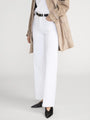 Frame - Low Rise Le Slim Palazzo - White