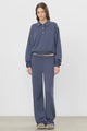 Eterne - Oversized Wide Leg Sweatpant - Washed Navy