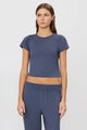 Eterne - Short Sleeve Baby Tee - Washed Navy