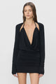 Eterne - Long Sleeve Shrug - Black