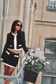 Loveshackfancy - Ralphette Cropped Tweed Jacket - Black