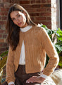 Pointelle Crew Neck Cardigan