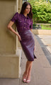 Generation Love - Gina Vegan Leather Skirt - Plum