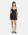 Nanushka - Jannika Seersucker Tech Chiffon Mini Dress - Polka