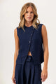 Sundays - Silken Vest - Navy