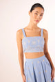 Misa - Lois Top - Periwinkle Scallop