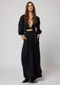 Stillwater - Silky Knot Front Dress - Black