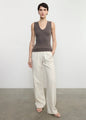 Enza Costa - Textured Rib Sleeveless U - Iron