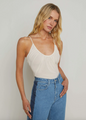 L’agence - Gelina Mesh Bodysuit - Vintage White